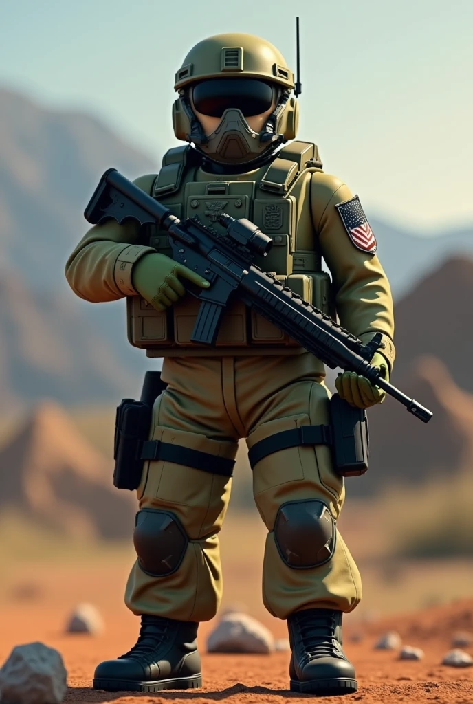 Roblox military roleplay game called "USDF" with a some roblox military stuff