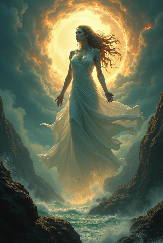 Make a drawing from this chaos Gaia the earth arose