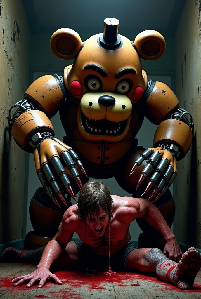 I play Freddy from Five Nights at Freddy's killing a man
