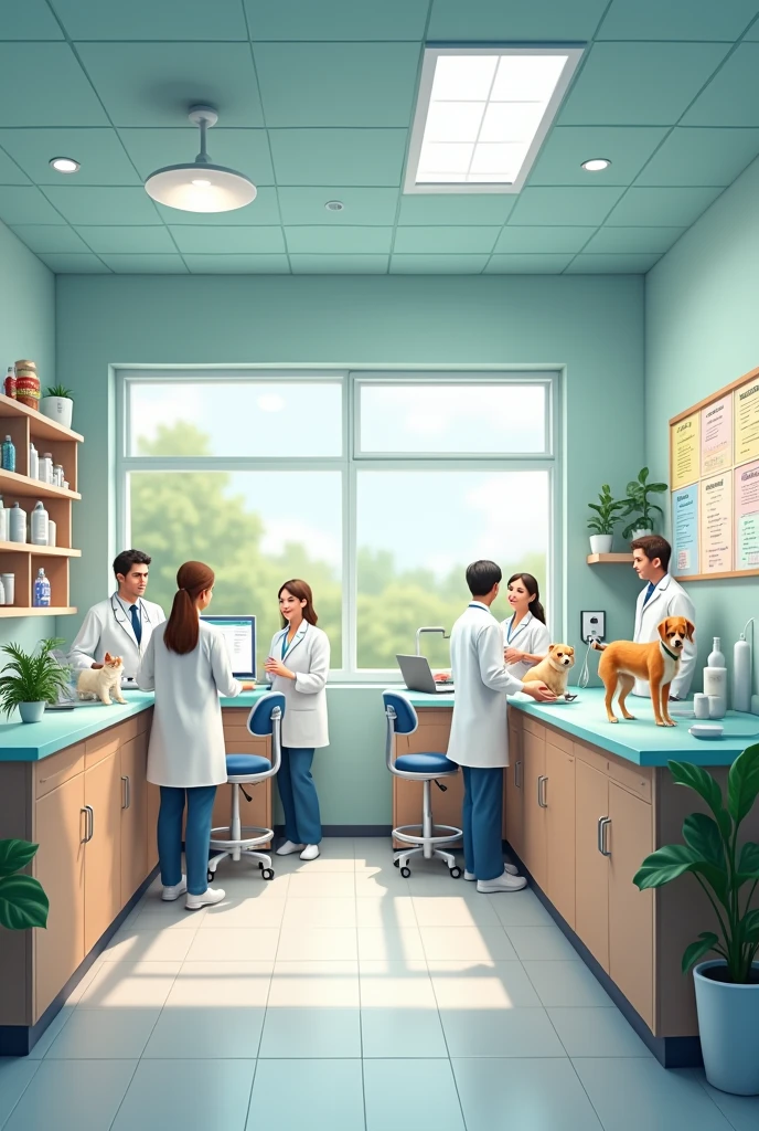 veterinary clinic house veterinarians dogs cats