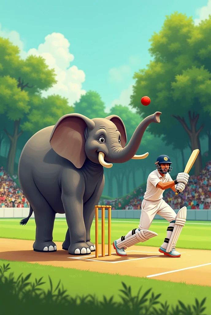 Babar was bowling and virat hit six