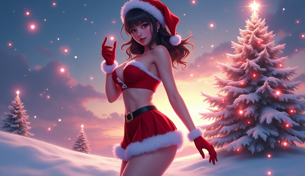 1girl, katara, solo, long hair, messy hair, (((completely nude))), (((Tiny micro highlegs bikini Insert in the pussy lips Santa Claus sexy Costume insert in the pussy lips))), no bra, looking at viewer, blue background, shiny black hair, two side up, pink turtleneck, detailed face, shiny blue eyes, ((happy smile)), sexy lips, luring smile, slightly sexually aroused, voyeurism, red ribbon, hair ribbon, bangs, upper body, parted bangs, blakc ribbon, twintails, nose, legs, ((detailed pussy lips)), ((chritsmas nsfw fantasy)), seductive pose, (many pink christmas colored balloons around), (white snow in the air), 16k.