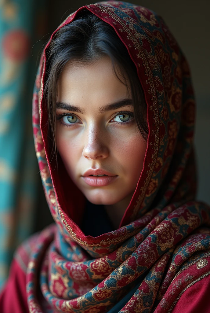 A chechen beauty with hijab