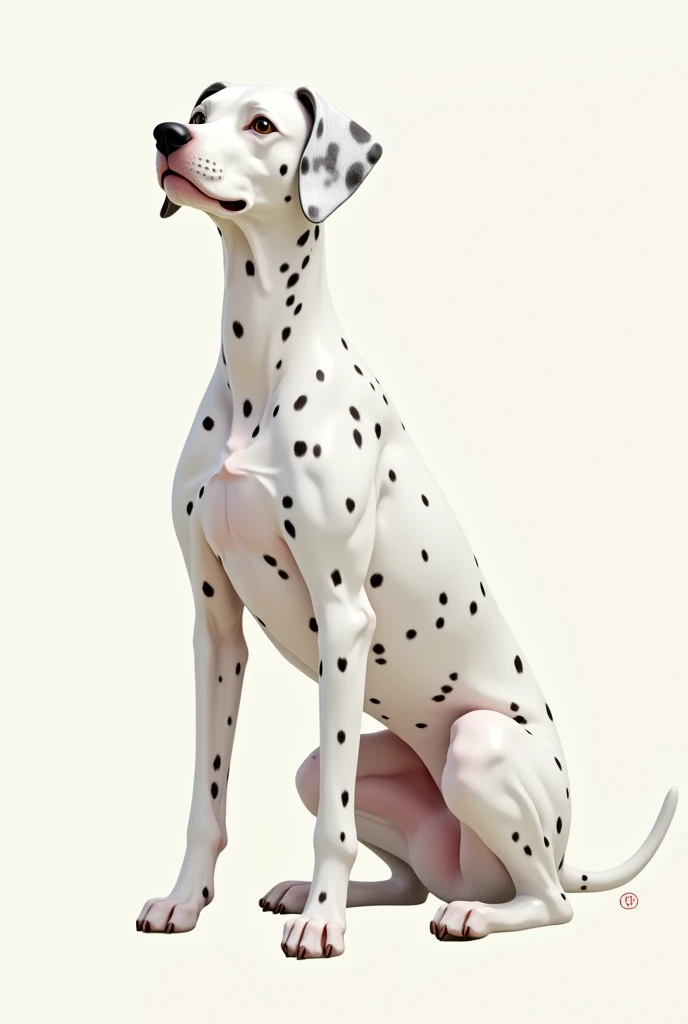 Create a Dalmatian to color without its spots