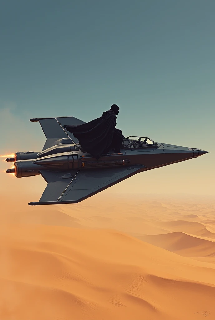  Speeder Bike Fly Black in Desert
