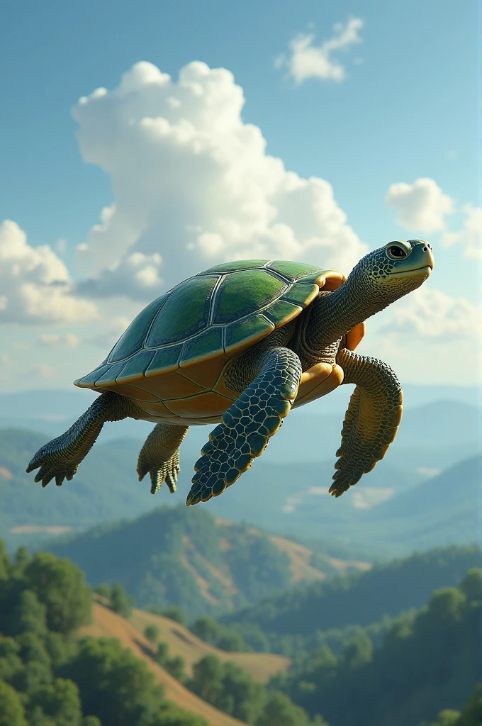 paragliding turtle