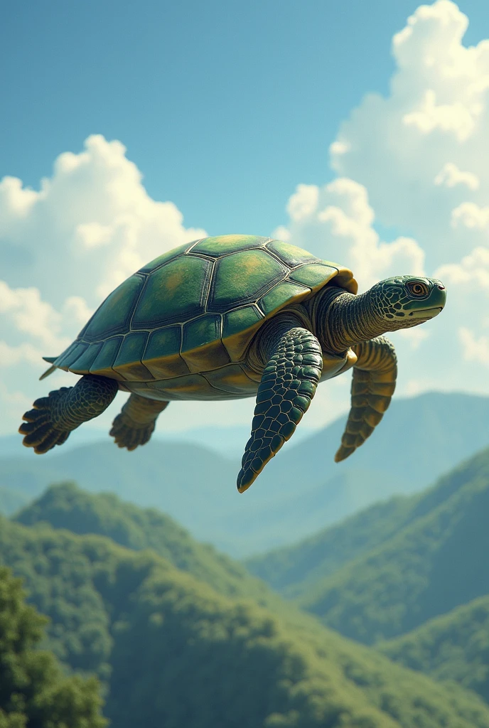 paragliding turtle