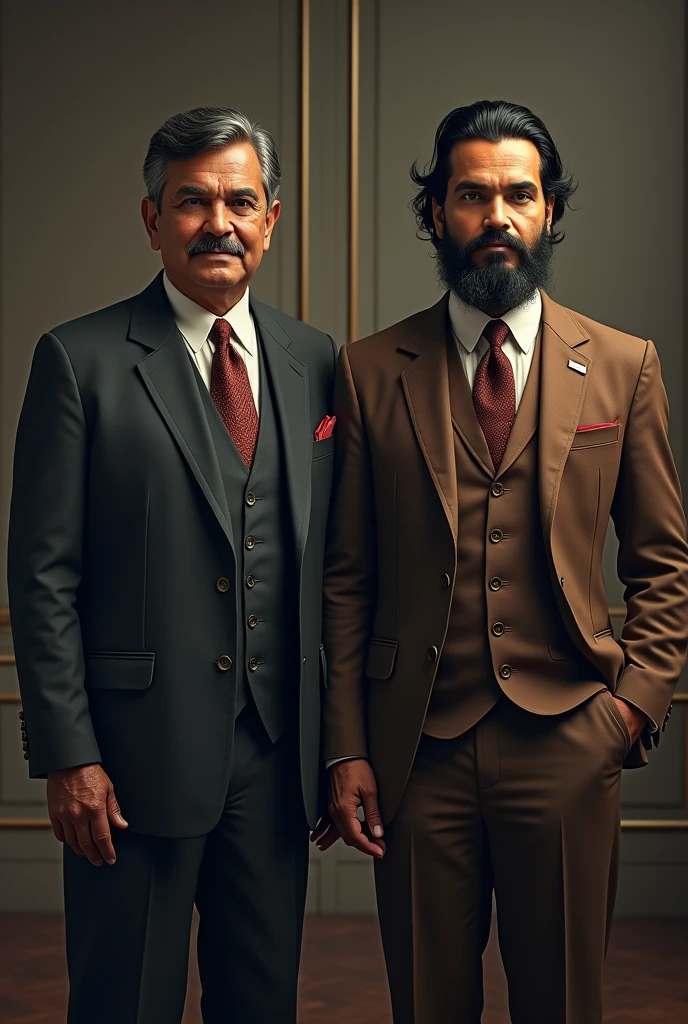 Sir alama iqbal Napoleon cheguvera together in formal attire 