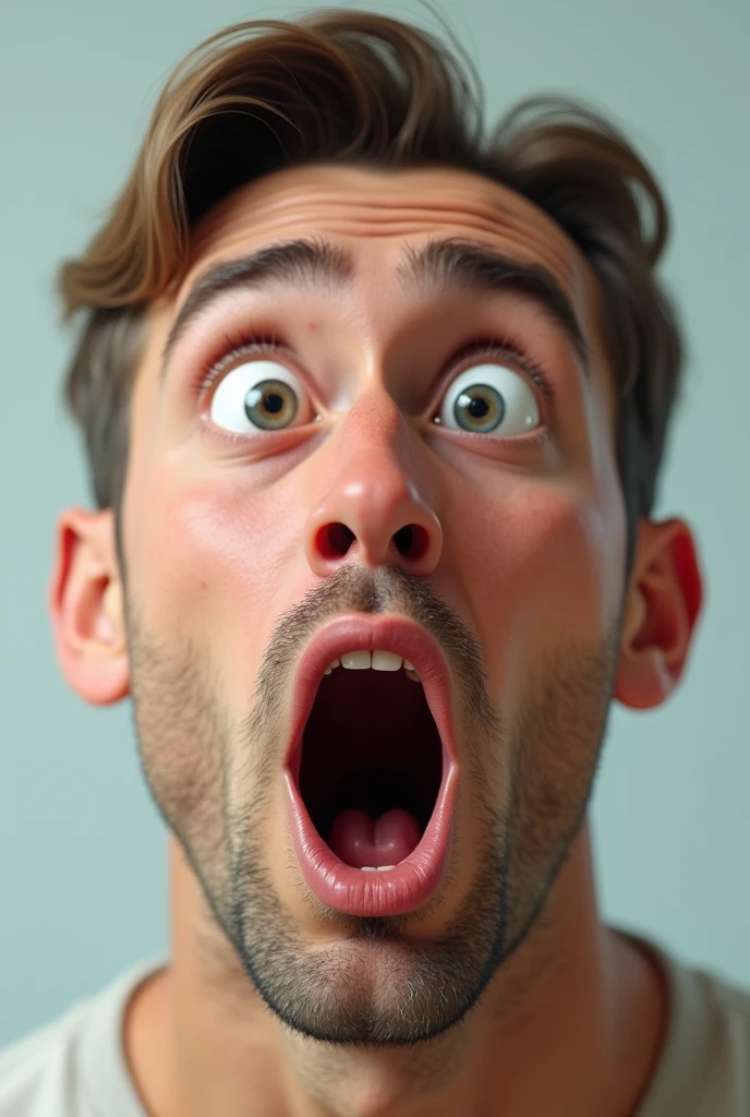 surprised person