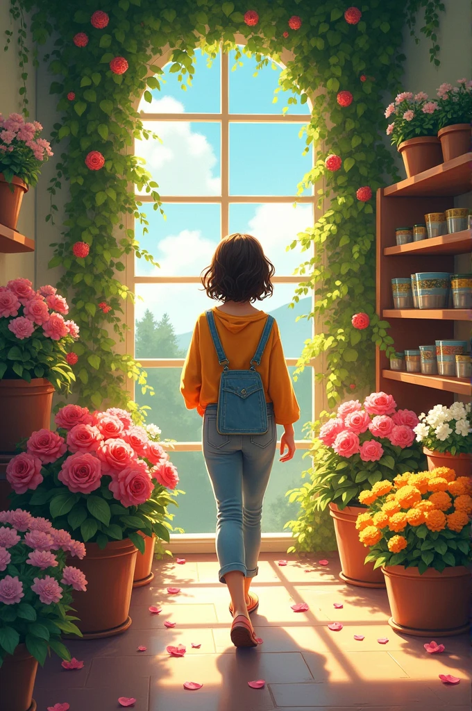 Then to the flower shop