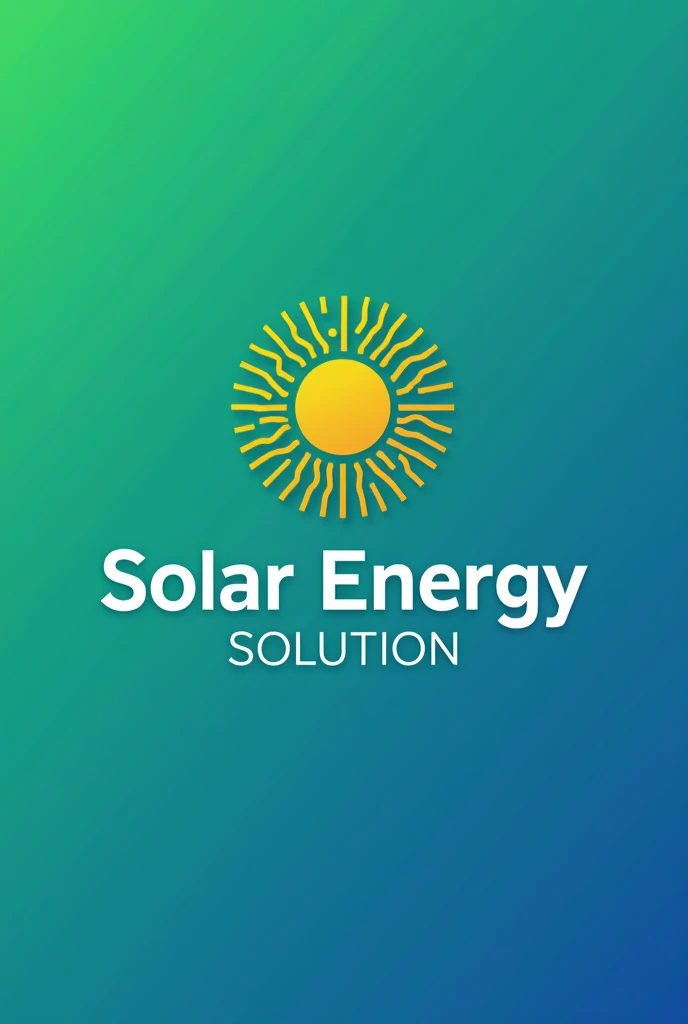 vector Logo company Name: Solar Energy Solution
Description:
Design an impactful logo for "Solar Energy Solution" that embodies innovation and sustainability in the solar energy sector. The logo should effectively communicate energy efficiency and environmental responsibility.
Elements to Include:
Symbols:
Sun: Incorporate a stylized sun that radiates energy, symbolizing solar power.
Solar Panel: Include a graphic representation of a solar panel, integrating it seamlessly with the sun to represent the company’s focus on solar energy solutions.
Colors:
Utilize a color palette of green and blue. Green should symbolize sustainability and nature, while blue represents technology and trust.
Ensure the colors are vibrant and create a strong contrast to enhance visibility and impact.
Typography:
Choose a modern, sans-serif font for the company name that conveys professionalism and innovation.
The text should be clear and easily readable, complementing the graphic elements without overpowering them.
Style:
Opt for a clean, minimalist style that avoids overly complex designs.
The logo should be versatile and easily recognizable, suitable for various applications such as business cards, websites, and promotional materials.
Layout:
Consider a balanced layout that integrates the sun and solar panel with the company name, either horizontally or vertically.
Ensure the logo works well in both color and monochrome versions.