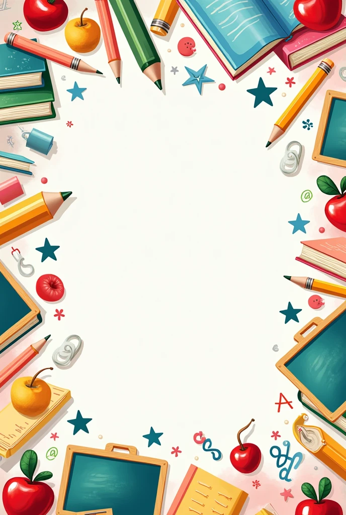 Create a Teacher's Day pattern or background that features school-related icons such as books, pencils, apples, and chalkboards. Use a vibrant or pastel color palette, with soft gradients or bright shades to create a celebratory and cheerful atmosphere. The design should be seamless, playful, and suitable for use on greeting cards, banners, or wallpapers.