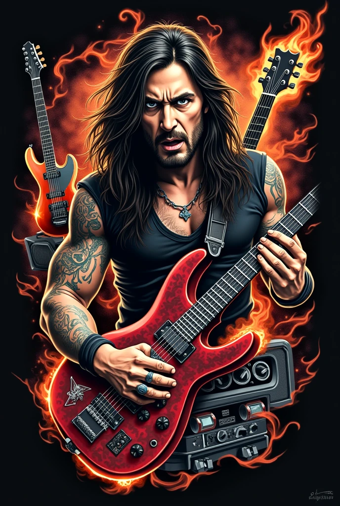 I would like tattoos that pay homage to the rock music genre./metals 