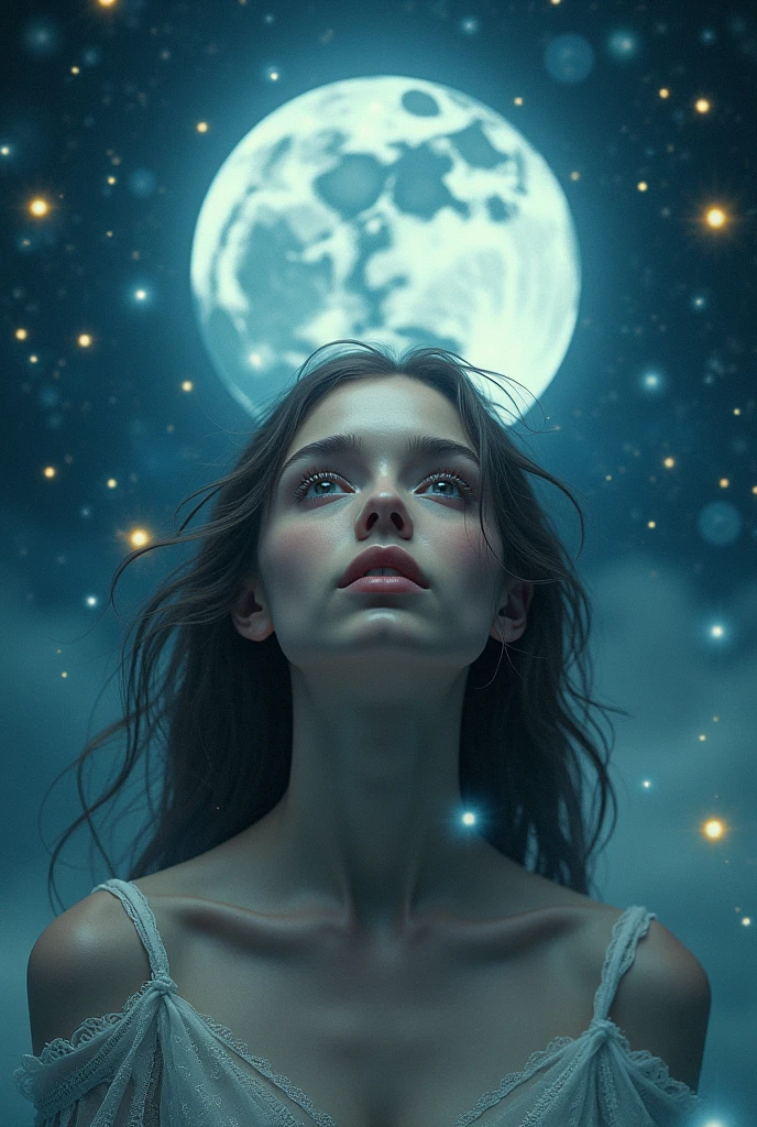 girl drug moon cosmos