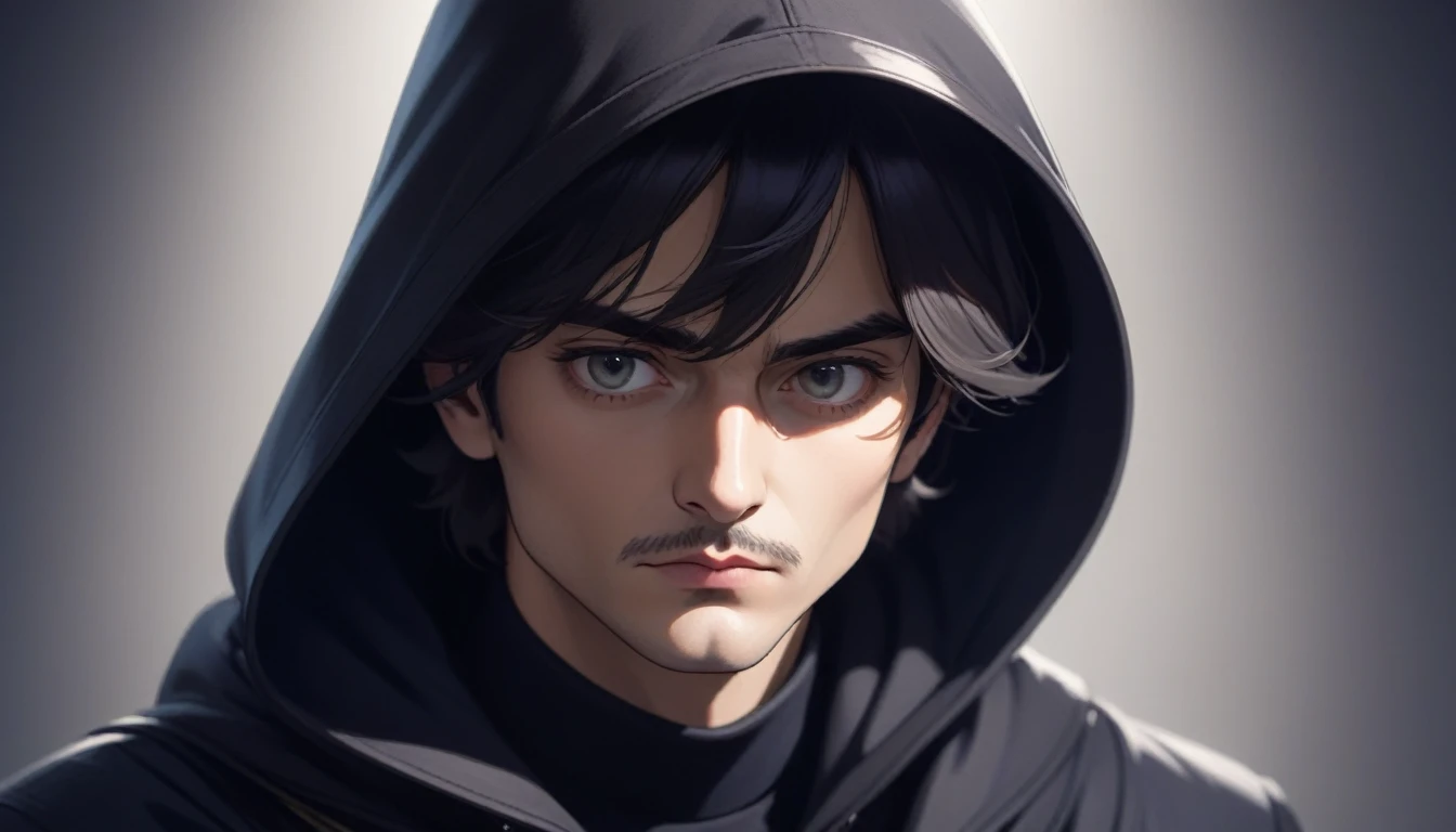 ridiculous man trying to be mysterious