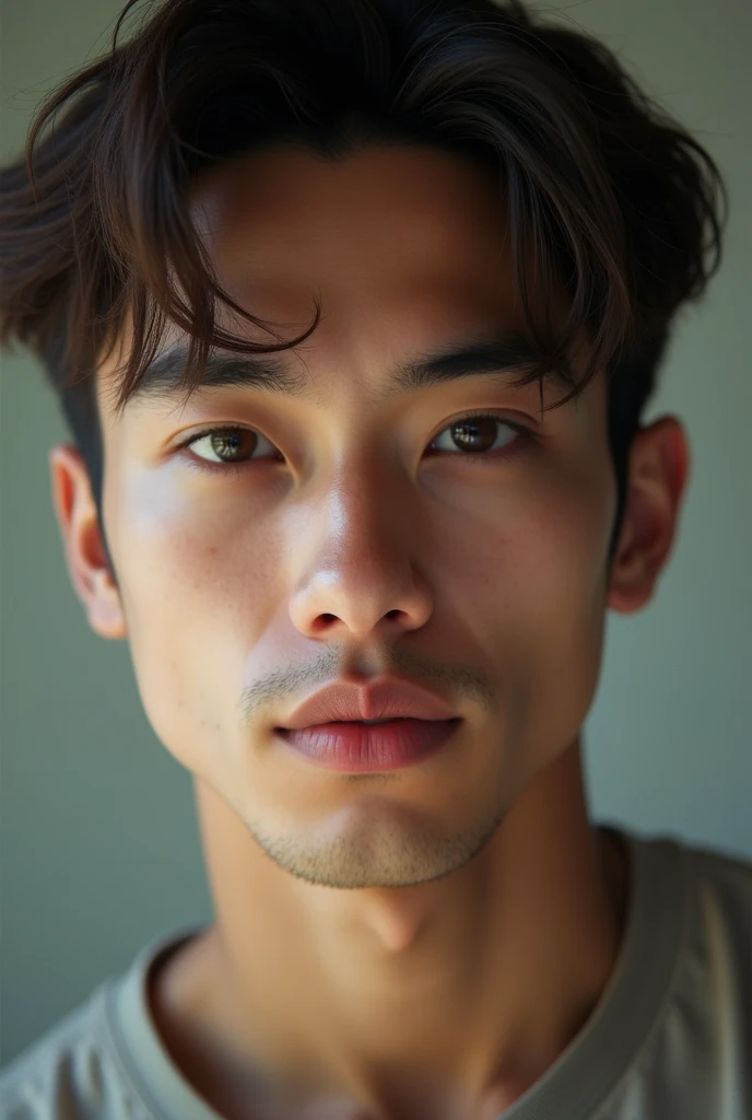 8K,Best quality, masterpiece, ultra high res, (photorealistic:1.4), raw photo, (Authentic skin texture:1.3), (film grain:1.3), (selfie angle),1boy,beautiful detailed eyes and face,masterpiece, best quality,close-up,upper bod,