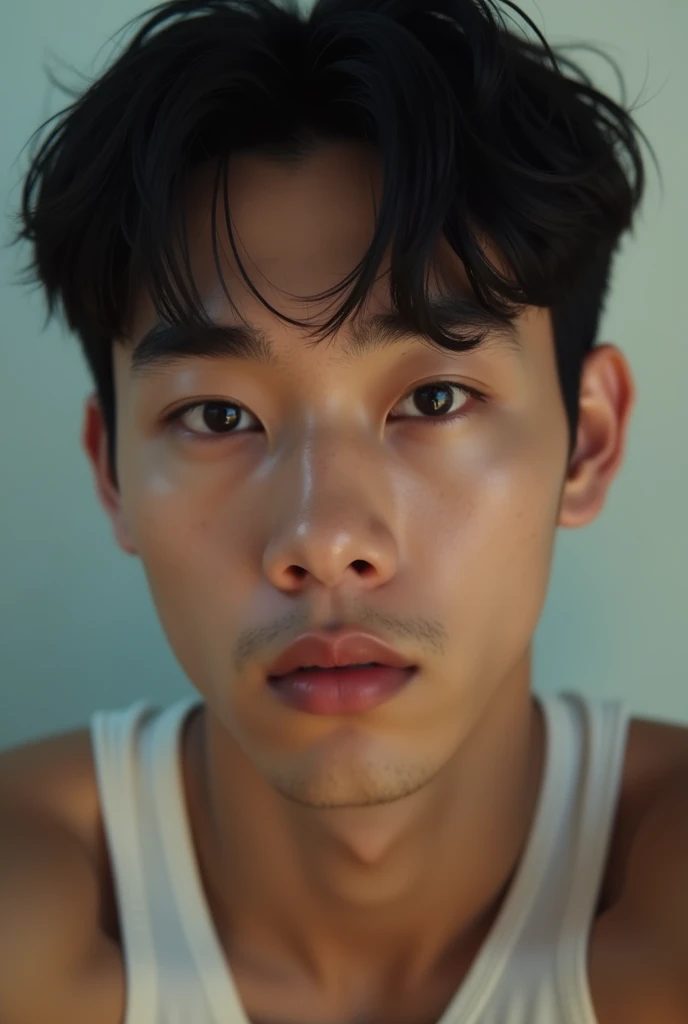 8K,Best quality, masterpiece, ultra high res, (photorealistic:1.4), raw photo, (Authentic skin texture:1.3), (film grain:1.3), (selfie angle),1boy,beautiful detailed eyes and face,masterpiece, best quality,close-up,upper bod,