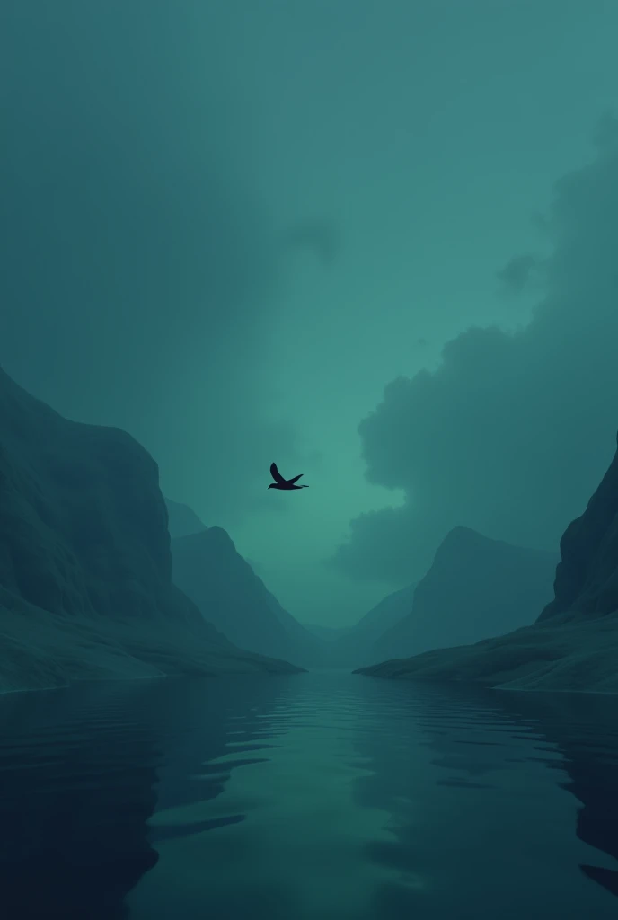 background water dark sky blu bird fly, 3d ward (wallpaper(, colour green