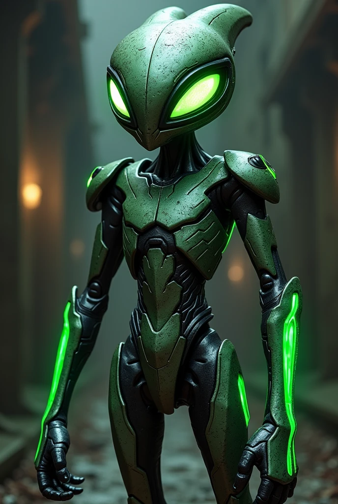 Ben 10, Upgrade has one eye, long sleeve with emerald green trim