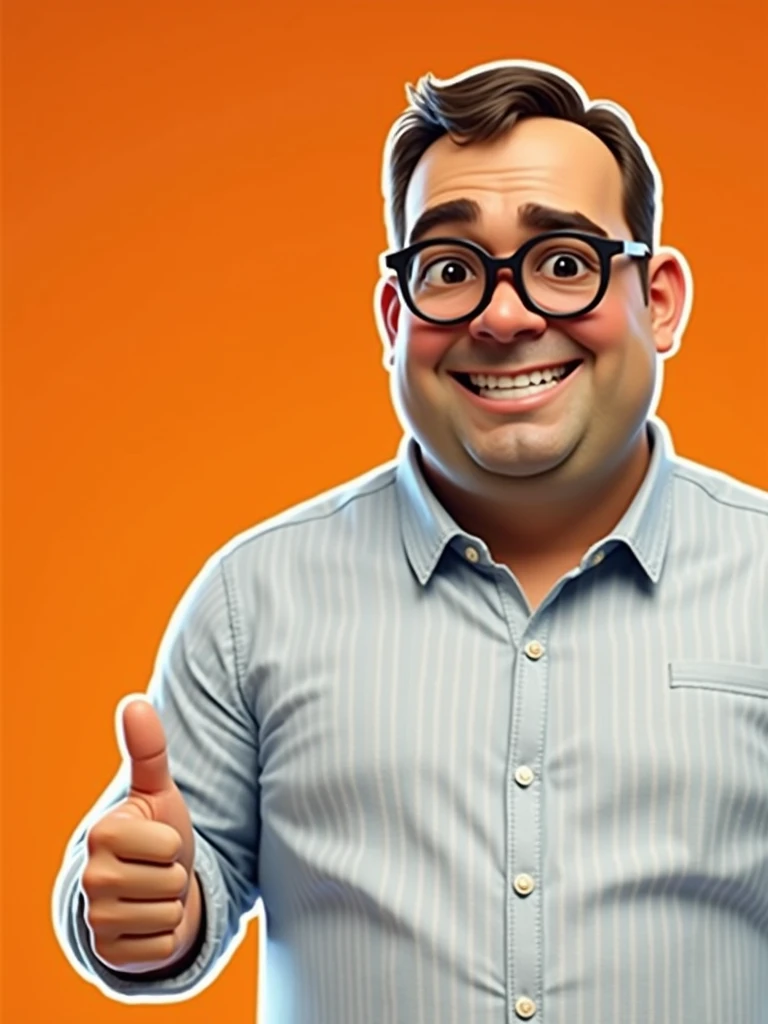 Cartoon character of a man in black glasses and blue shirt, animation character, stylized character, animation style rendering, 3d stylized, Arnold Maya rendering, Stylized 3D rendering, toon render screenshot, 3d character, 3d character, Stylized 3D rendering, 3D character rendering, cartoon character, Personagem de close up, character posing,  (Pixar-style) (master part:1.2) (bokeh) (best qualityer) (skin detailed) (detailed texture) (8k) (Argilla) (cinematic lighting) (sharp focus