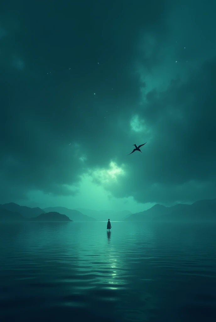 background water dark sky blu bird fly, 3d name wallpaper colour green 