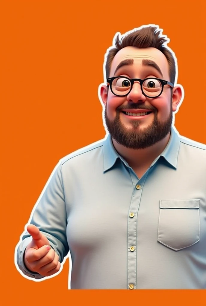 Cartoon character of a man in black glasses and blue shirt, animation character, stylized character, animation style rendering, 3d stylized, Arnold Maya rendering, Stylized 3D rendering, toon render screenshot, 3d character, 3d character, Stylized 3D rendering, 3D character rendering, cartoon character, Personagem de close up, character posing, (Pixar-style) (master part:1.2) (bokeh) (best qualityer) (skin detailed) (detailed texture) (8k) (Argilla) (cinematic lighting) (sharp focus