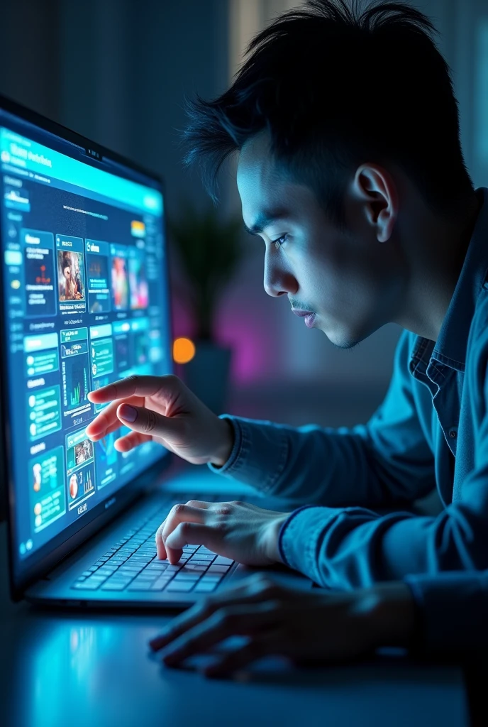 Image of someone opening a Tigo web browser