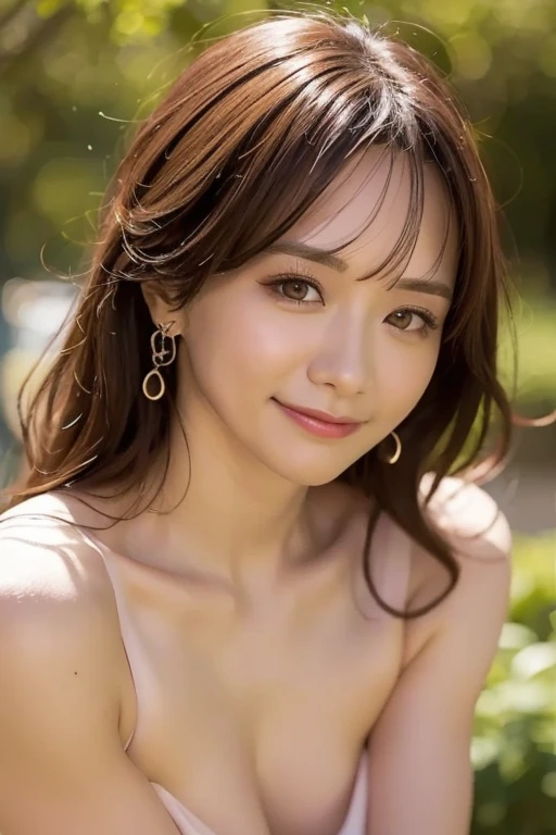 Highest quality、 Very detailed、High resolution、8k wallpaper、Perfect dynamic composition,、

Yui Aragaki、(((Completely naked)))、Portraiture、Chest close-up、

Beautiful Eyes、Natural color lip、((looking at the camera))、((Japanese Idols))、very cute、30-year-old、

Realistic、Fair skin、Great light、Beautiful lighting、Parted bangs、C-cup tits、garden、smile、