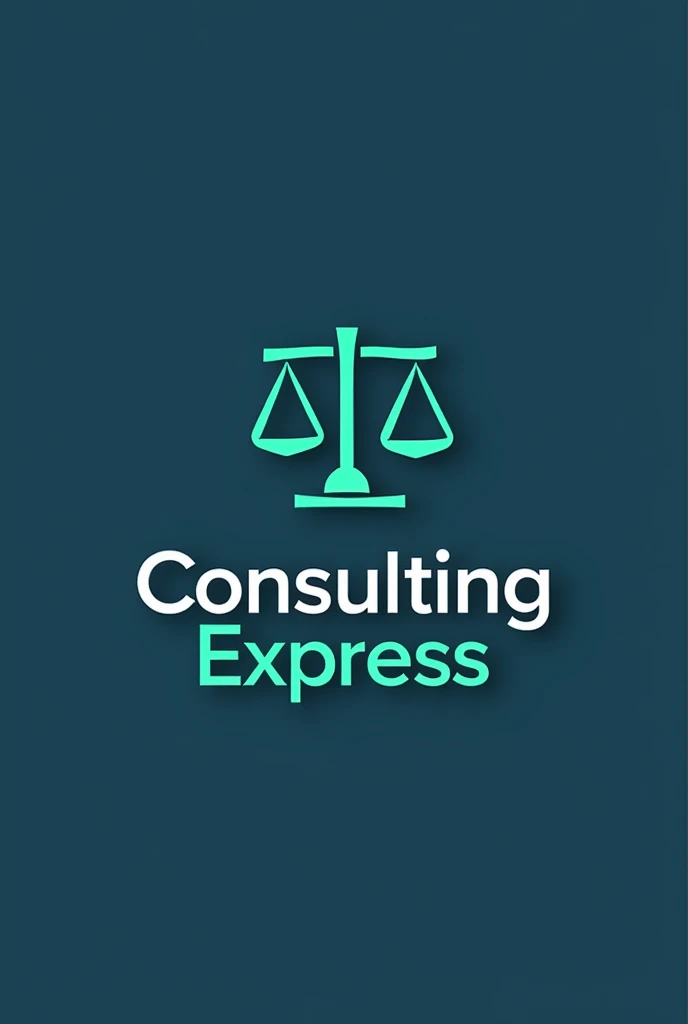 Modern and minimalist logo for 'Consulting Express', A platform that summarizes laws and decrees in simple and clear words. The logo must convey confidence, professionalism and accessibility. Include an icon representing documents or a scale, symbolizing the legal theme, and combine it with a modern, easy-to-read typography. The main color should be navy blue (#2C3E50) to reflect stability and seriousness, accompanied by emerald green (#2ECC71) to highlight clarity and freshness. The design should be clean and versatile, suitable for both digital and print use.