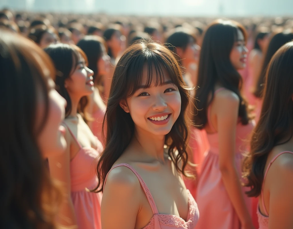 [Japanese Clone girls=Myself], [Perfect Clone girls Raw Photography Art], [16K, Highest quality, Ultra-high resolution], (((Unrealistic, Unprecedented sight, hyperdimensional space, A sight beyond imagination, (((A world of mass proliferation of myselves, Ultra-realistic)))))), (Japanese, woman, 25-year-old, Saito-Asuka), ((Small face, Brown and black hair, Semi-long hair)), ((Very beautiful detailed girls, Accurate body structure, Very detailed and perfect super busty body)), ((amazing super big tits, Large, swelling breasts)), (Dark Eyes, Mature face, Cute Smile, A gentle gaze), (((Very happy smile))), [[(((((Very detailed, 1girl→1,000,000,000,000,000,000,000,000,000,000,000,000,000cloning girls))))), (((((Extremely detailed and precise depiction of the double, Perfectly the same girl, The exact same smile, Perfect matching hairstyle, Perfect same clothes, Exactly the same height, Perfect same super busty))))), (((((Myself only))))), (((Filling the Earth 1,000,000,000,000,000,000,000,000,000,000,000,000,000^1,000,000,000,000,000,000 Myselves multiplied, Wide focus on the ultra-dense center, I&#39;m happy to be surrounded by countless versions of myself, I want to drown in love with countless versions of myself., I want to be drowned in love with countless versions of myself around me., Holding hands, hug, hug, kiss, Touching breasts))), (((The sight of the ultimate super-crowded, Abnormal extreme crowding, Countless Myselves multiplying, our bodies pressed together in a super-packed space))), ((Bright and soft light)), (((Very wide field of view, Very detailed, Detailed depiction of the proliferation of Myself with a sense of depth, More accurate depiction with a wide-angle lens aperture of 22)))), Anywhere Angle
