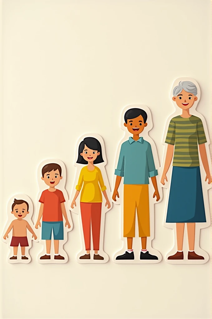 Puzzle for 4 year olds about the human life cycle