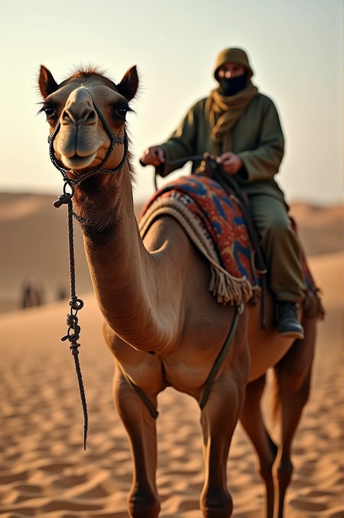 Generate images of camels owned by arab terrorists