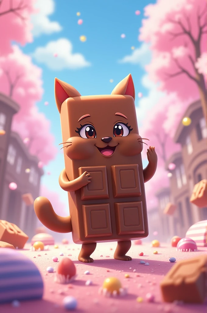 Anime Background for dairy milk chocolate/catbarry