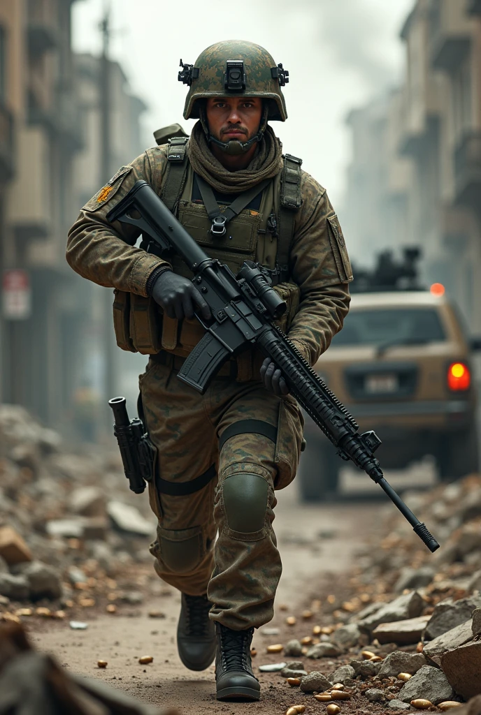 A Brazilian soldier in a war against the United States
