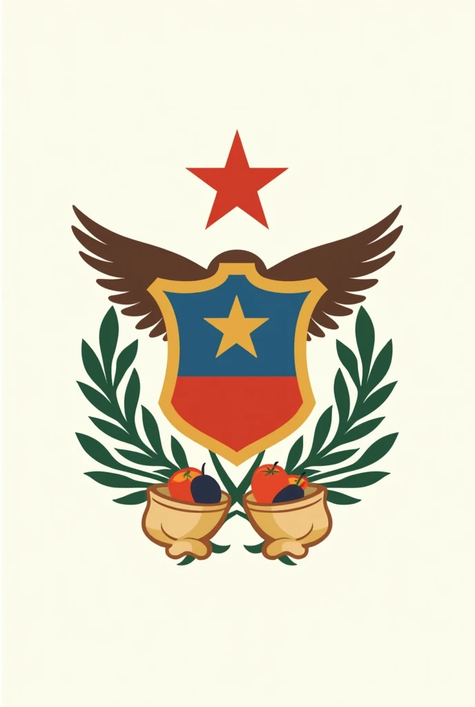 generate a logo with the emblem of chile