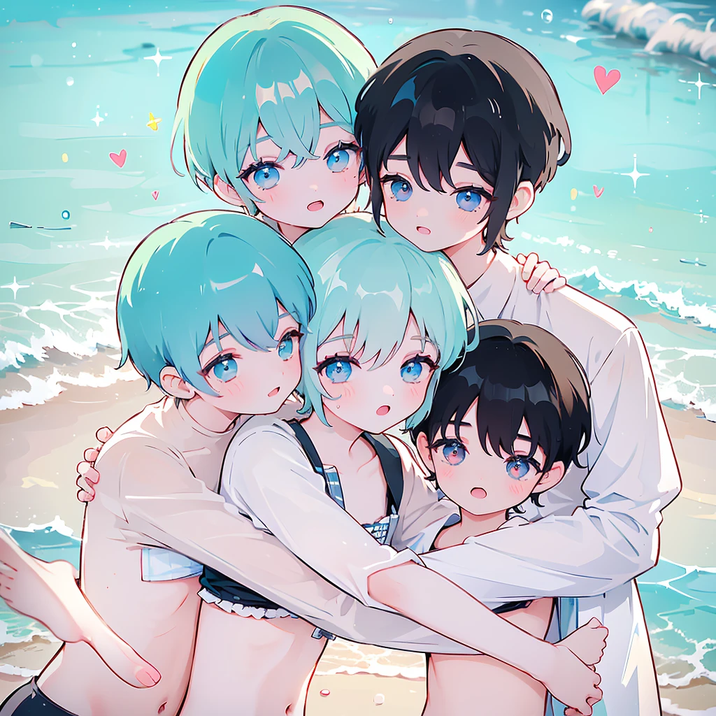 5  boy Many cute boys summer, hug with the boys' expressions full of joy and sweetness cute 🥰 doll 