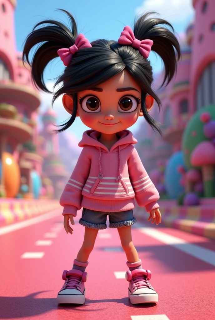 make vanellope from wreck it ralph become a live people