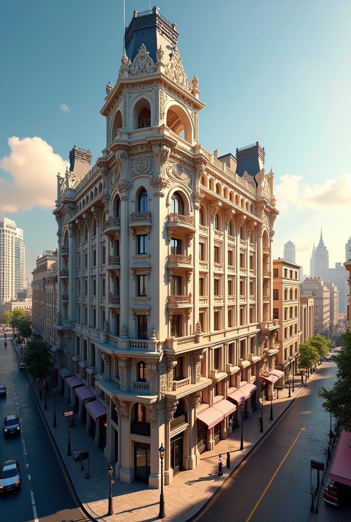 Beautiful building city in afternoon