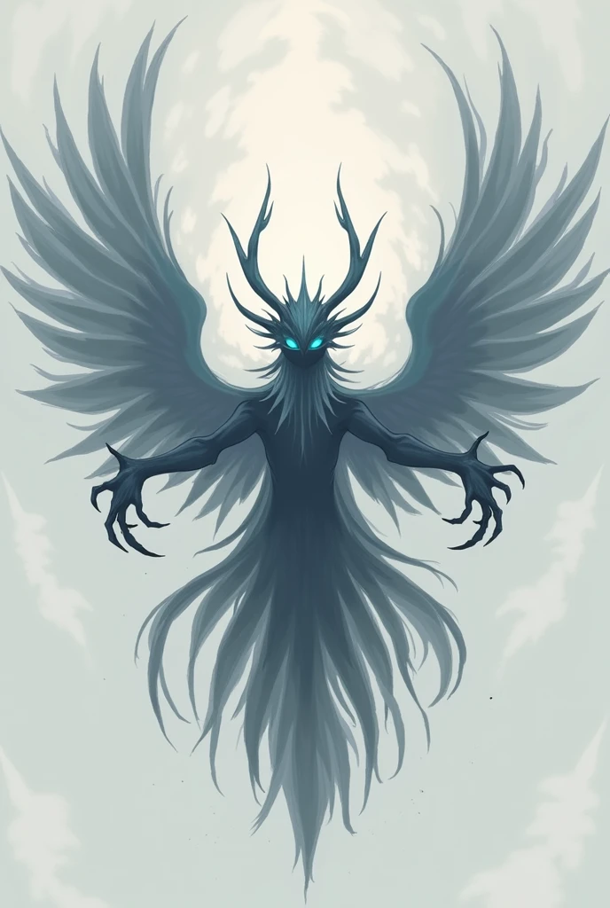 A coat of arms that means sylph claw. It should be 2d and anime and simple. Make claws more visible and make it look like the crests of &#39;black clover&#39;. Make it softer and more mystical but not scary. Incorporate mist grey paint. The coat of arms