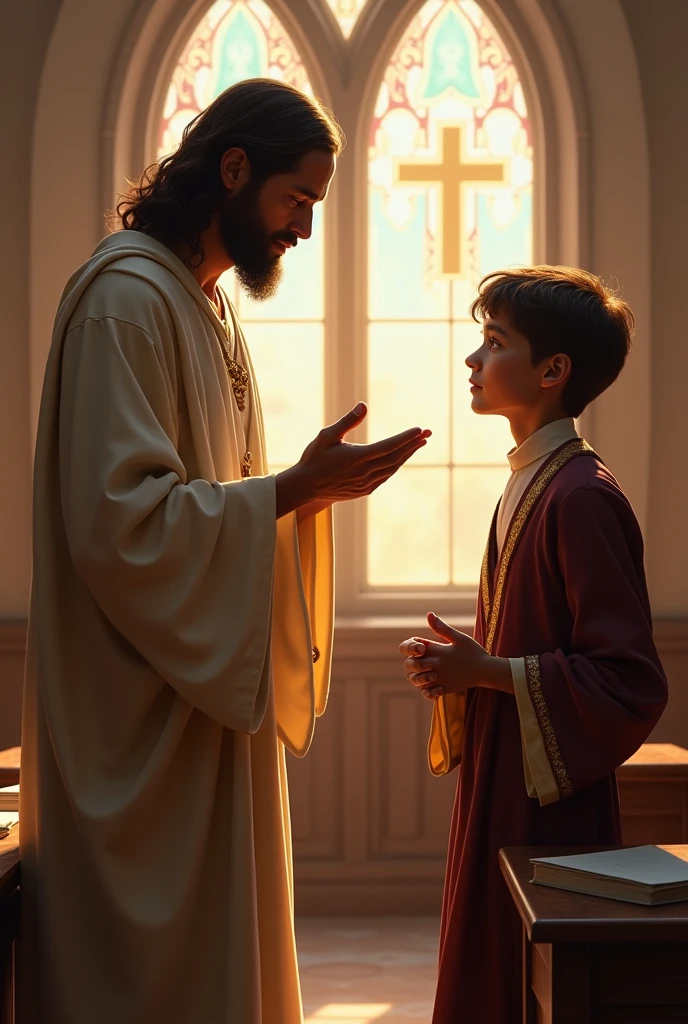 Jesus with Adventist student