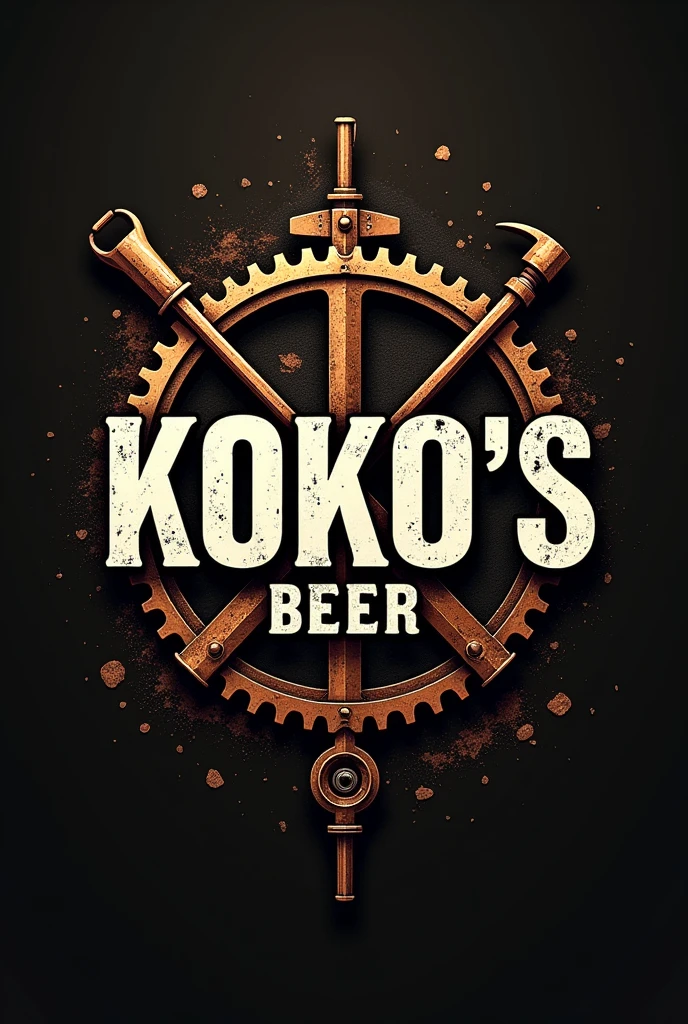 Logo for my company, should be manly. use gears, copper, tools, beer and my company name, “Koko׳s homemade beer” as a centrepiece.