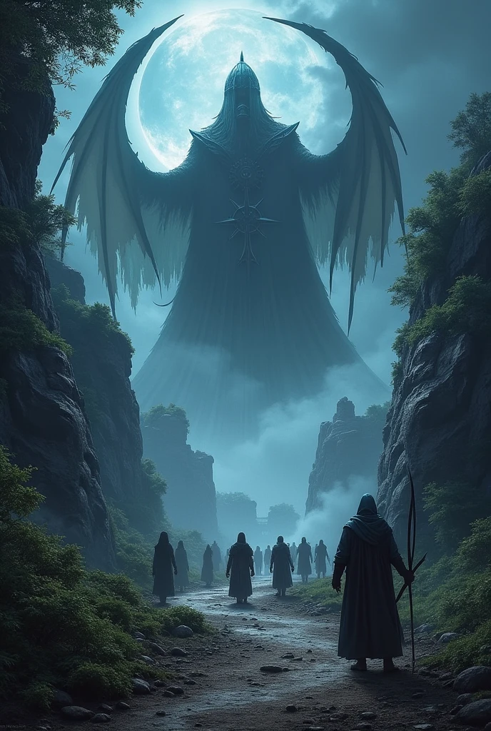Make a back cover with the game summary like the name the shadow kingdom