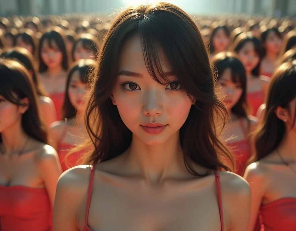 [Japanese Clone girls=Myself], [Perfect Clone girls Raw Photography Art], [16K, Highest quality, Ultra-high resolution], (((Unrealistic, Unprecedented sight, A world from another dimension, (((A world of mass proliferation of myselves, A world where proliferation delusions have become reality, Myself overflows and multiplies, Ultra-realistic)))))), (Japanese, woman, 26-year-old, Saito-Asuka), ((Small face, Brown and black hair, Semi-long hair)), ((Very beautiful detailed girls, Accurate body structure, Very detailed and perfect super busty body)), ((amazing super big tits, Large, swelling breasts)), (Dark Eyes, Mature face, Cute Smile, A gentle gaze), (((A very happy smile))), [[(((((Very detailed, 1girl→1,000,000,000,000,000,000,000,000,000,000,000,000,000cloning girls))))), (((((Extremely detailed and precise depiction of the double, Perfectly the same girl, The exact same smile, Perfect matching hairstyle, Perfect same clothes, Exactly the same height, Perfect same super busty))))), (((((Myself only))))), (((Filling the Earth 1,000,000,000,000,000,000,000,000,000,000,000,000,000^1,000,000,000,000,000,000 Myselves multiplied, Wide focus on the ultra-dense center, I&#39;m happy to be surrounded by countless versions of myself, I want to drown in love with countless versions of myself., I want to be drowned in love with countless versions of myself around me., Holding hands, hug, hug, kiss, Touching breasts))), (((The sight of the ultimate super-crowded, Abnormal extreme crowding, Countless Myselves multiplying, our bodies pressed together in a super-packed space))), ((Bright and soft light)), (((Very wide field of view, Very detailed, Detailed depiction of the proliferation of Myself with a sense of depth, More accurate depiction with a wide-angle lens aperture of 22)))), Anywhere Angle