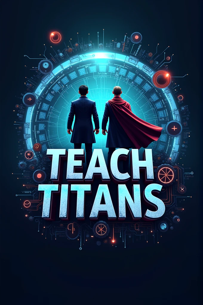 Can you create an image or logo about systems engineering with the name Teach Titans?
