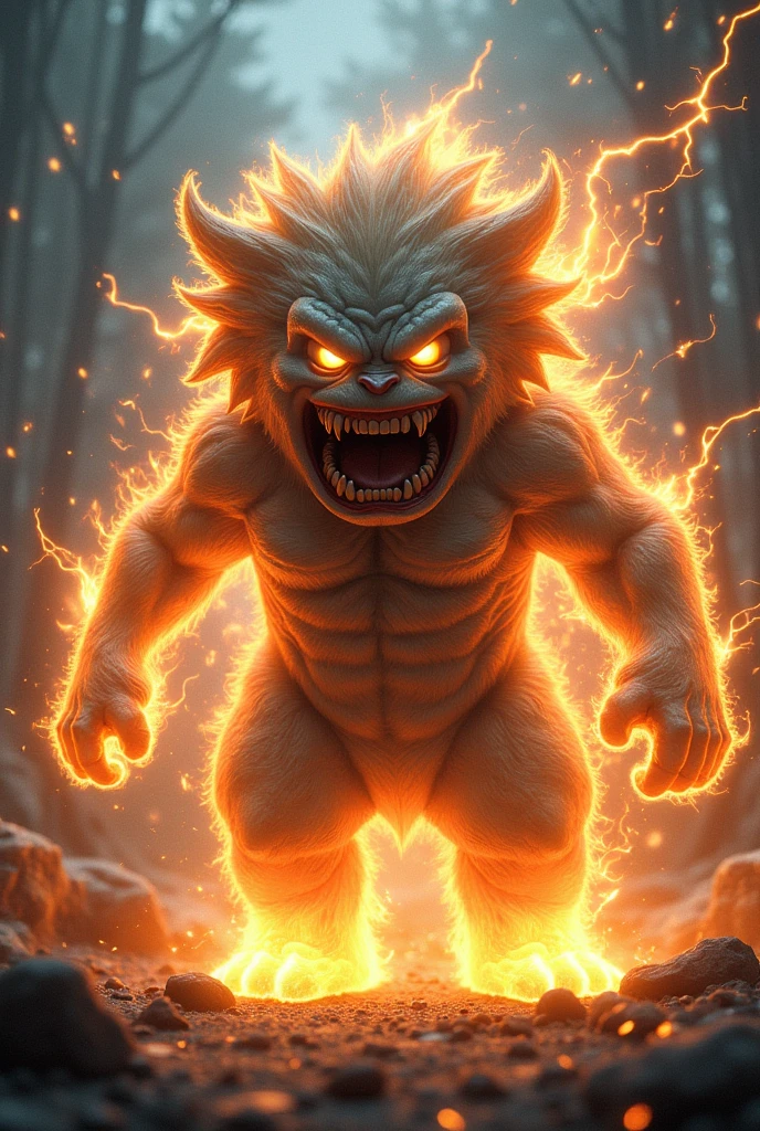 The minion transforms into super sajan phase 1 very angry