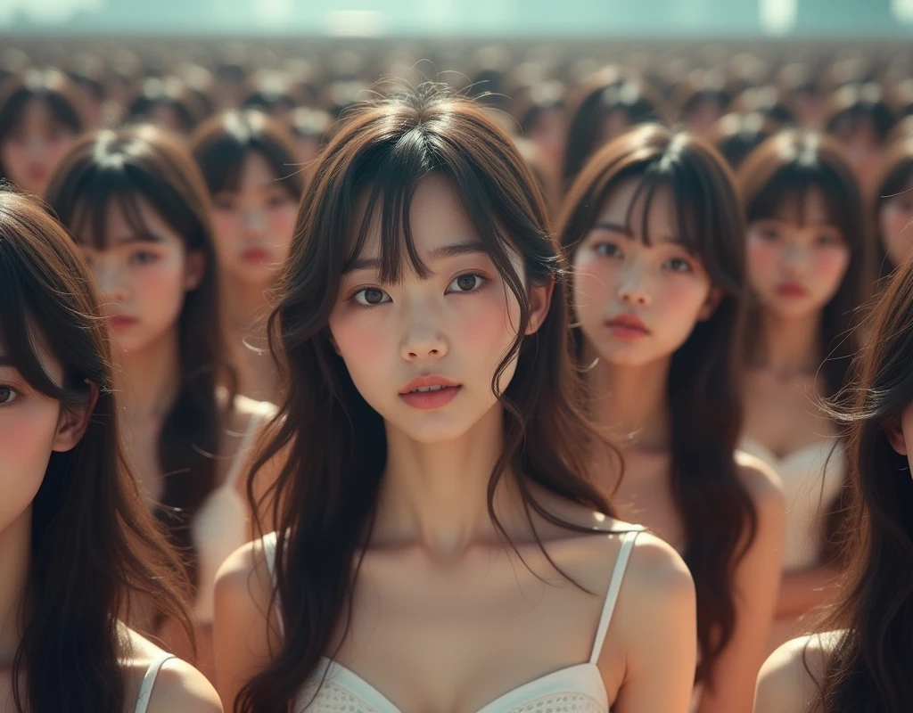 [Japanese Clone girls=Myself], [Perfect Clone girls Raw Photography Art], [16K, Highest quality, Ultra-high resolution], (((Unrealistic, Unprecedented sight, A world from another dimension, (((A world of mass proliferation of myselves, A world where proliferation delusions have become reality, Myself overflows and multiplies, Ultra-realistic)))))), (Japanese, woman, 26-year-old, Saito-Asuka), ((Small face, Brown and black hair, Semi-long hair)), ((Very beautiful detailed girls, Accurate body structure, Very detailed and perfect super busty body)), ((amazing super big tits, Large, swelling breasts)), (Dark Eyes, Mature face, Cute Smile, A gentle gaze), (((A very happy smile))), [[(((((Very detailed, 1girl→1,000,000,000,000,000,000,000,000,000,000,000,000,000cloning girls))))), (((((Extremely detailed and precise depiction of the double, Perfectly the same girl, The exact same smile, Perfect matching hairstyle, Perfect same clothes, Exactly the same height, Perfect same super busty))))), (((((Myself only))))), (((Filling the Earth 1,000,000,000,000,000,000,000,000,000,000,000,000,000^1,000,000,000,000,000,000 Myselves multiplied, Wide focus on the ultra-dense center, I&#39;m happy to be surrounded by countless versions of myself, I want to drown in love with countless versions of myself., I want to be drowned in love with countless versions of myself around me., Holding hands, hug, hug, kiss, Touching breasts))), (((The sight of the ultimate super-crowded, Abnormal extreme crowding, Countless Myselves multiplying, our bodies pressed together in a super-packed space))), ((Bright and soft light)), (((Very wide field of view, Very detailed, Detailed Myself with a sense of depth and increased perspective depiction, More accurate depiction with a wide-angle lens aperture of 22)))), Anywhere Angle