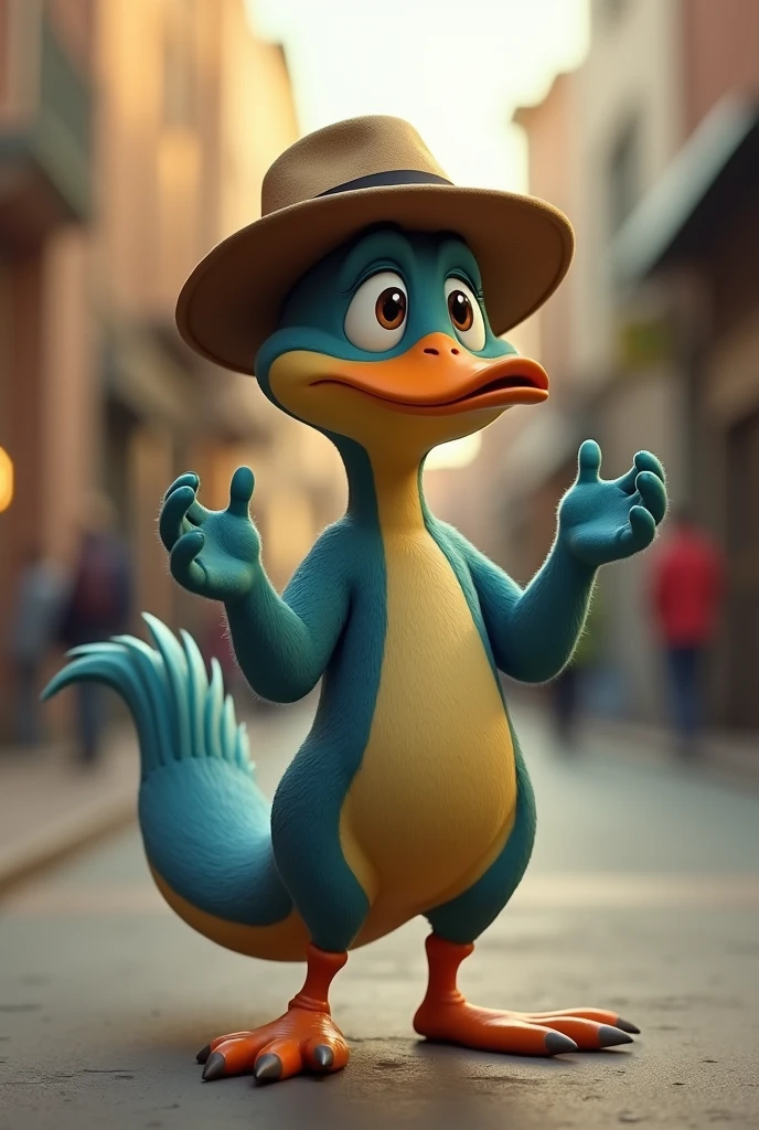 Perry the Platypus is saying bye bye
