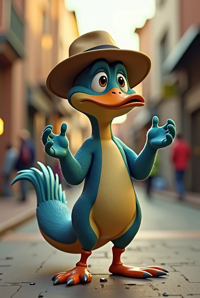 Perry the Platypus is saying bye bye
