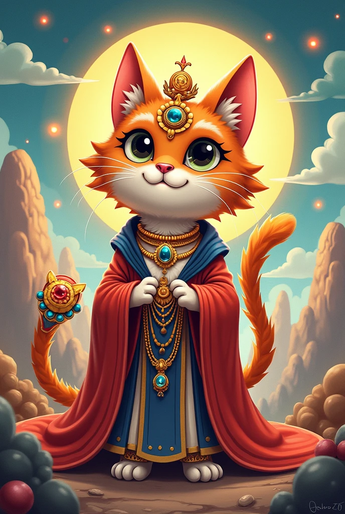 Cat God Cartoon
