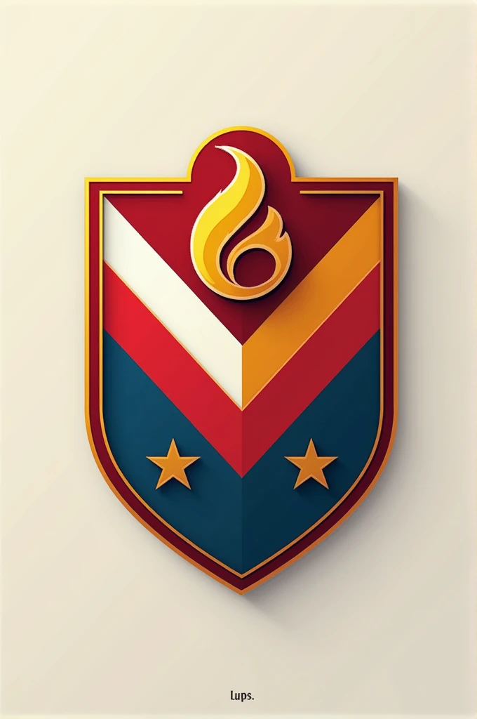 Mix the shields of the football teams Fluminense and Flamengo 
